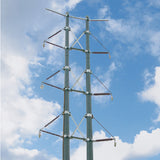 High strength lightweight Basalt fiber power tower